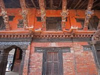 Interior Detail of One of Several Halls in Temple